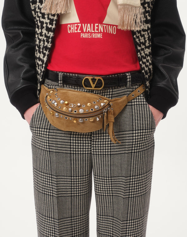 T-Shirt In Cotone Con Stampa Chez Valentino