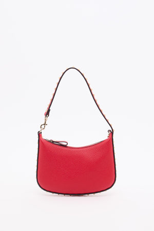 MINI HOBO ROCKSTUD IN VITELLO GRANATO