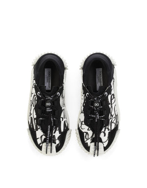 LOGO-PRINT CANVAS NS1 SLIP-ON SNEAKERS