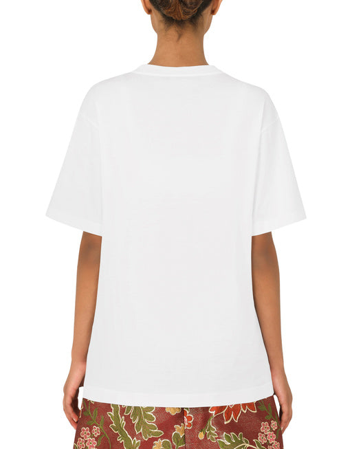 JERSEY T-SHIRT WITH CRYSTAL DG EMBELLISHMENT