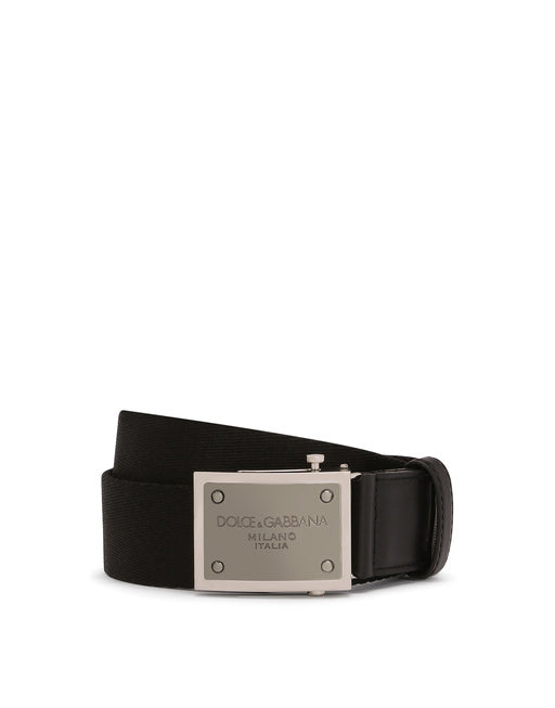 TAPE BELT WITH BRANDED TAG