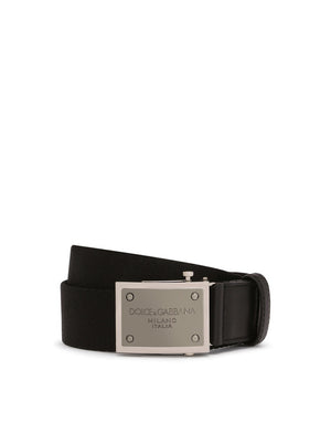 TAPE BELT WITH BRANDED TAG