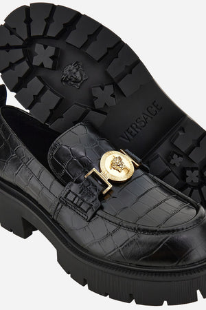 Icon Loafer  In Embossed Croc Calf Leather