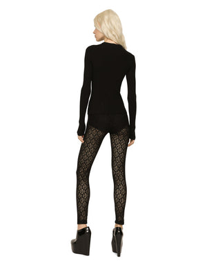 RIBBED VISCOSE SWEATER WITH DG DETAILS