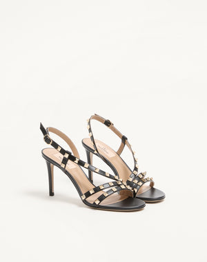 SANDALO ROCKSTUD IN VITELLO 85MM