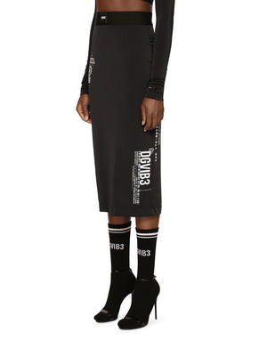 DGVIB3 SPANDEX JERSEY PENCIL SKIRT