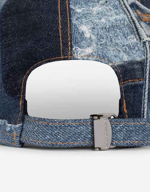 DENIM PATCHWORK BASEBALL CAP
