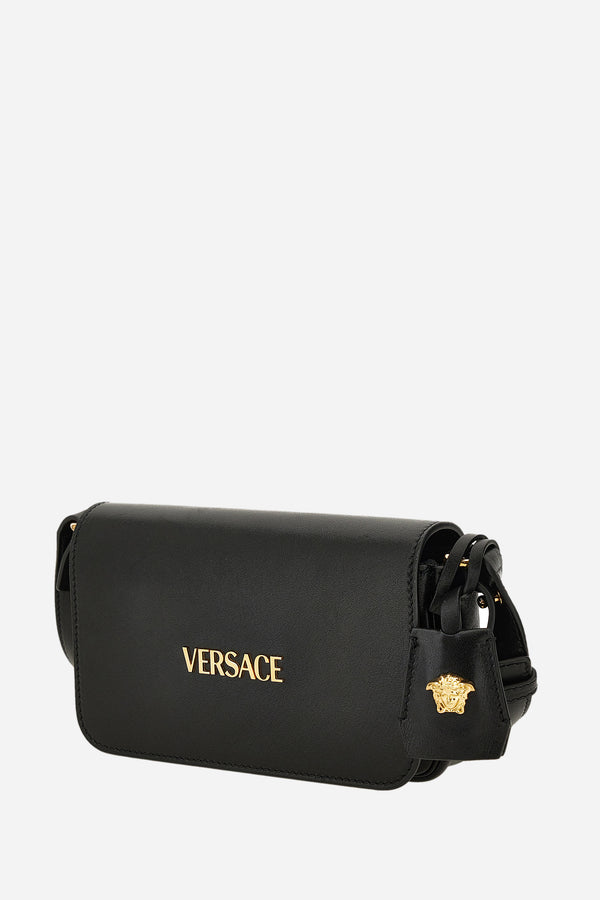 Versace Tag Mini Bag In Lamb Leather