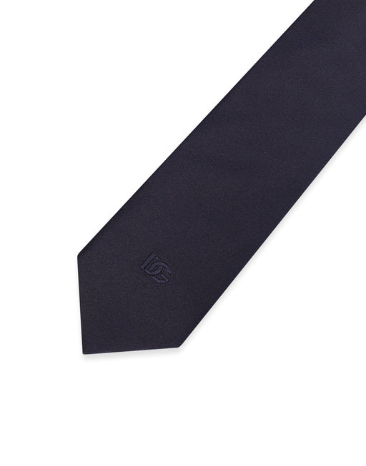 6CM WIDE SILK TIE WITH DG LOGO EMBROIDERY