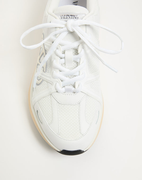 Sneaker Low Top Vlogo Easyjog In Vitello E Tessuto