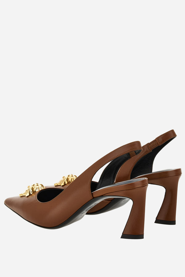 La Medusa Sling Back  In Calf Leather