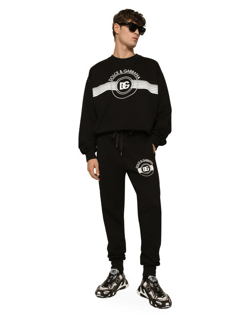 COTTON T-SHIRT WITH DG MILANO LOGO EMBROIDERY