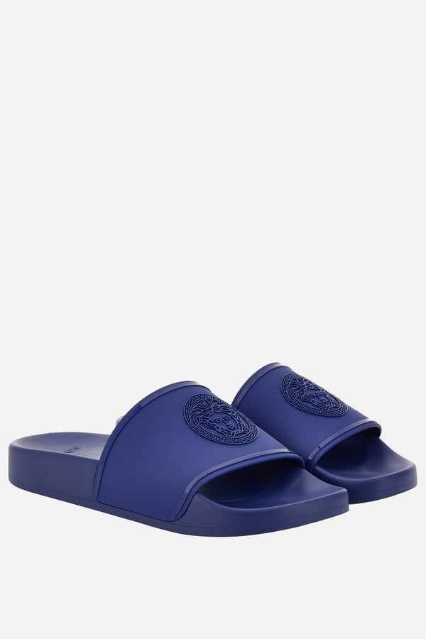 Versace Pool Slides In Rubber