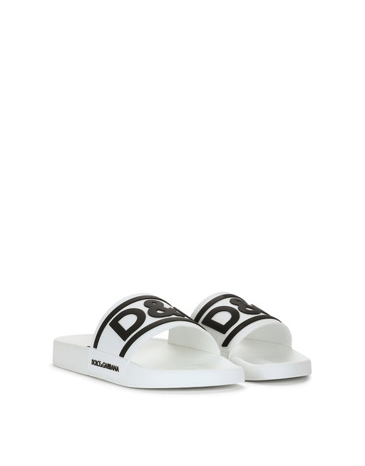 SLIDE RUBBER BEACHWEAR WITH DG LOGO