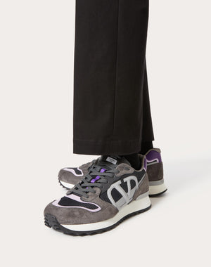 Sneaker Low-Top Vlogo Pace In Crosta, Tessuto E Vitello