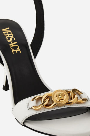 Icon Chain Sandal  In Calf Leather