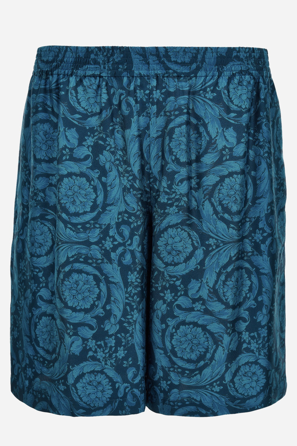 Shorts In Silk Twill Print Barocco 92 Allover