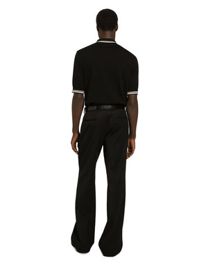 SHORT-SLEEVED POLO-SHIRT WITH DG LOGO EMBROIDERY