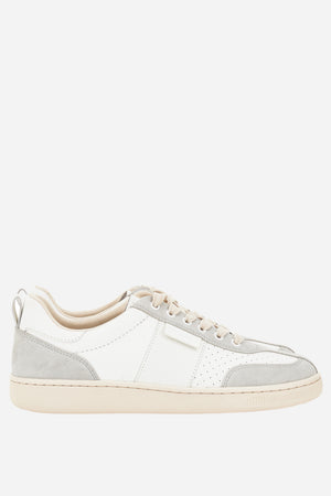 Tennis Sneakers In Calf Leather+Suede