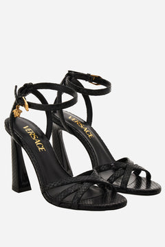 La Medusa Sandal  In Printed Ayers Calf Leather
