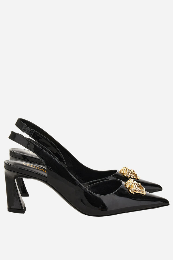 La Medusa Sling Back  In Patent Leather
