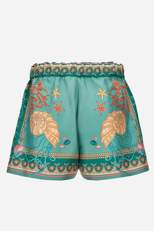 Shorts In Underwater Barocco Foulard On Silk Twill