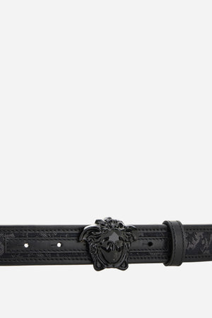 La Medusa Belt 3 Cm In Baroque Jacquard Fabric