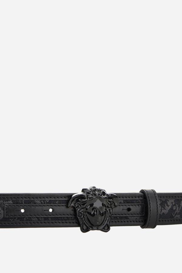 La Medusa Belt 3 Cm In Baroque Jacquard Fabric