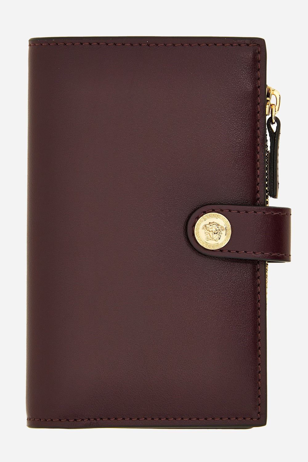 Icon Compact Wallet In Calf Leather