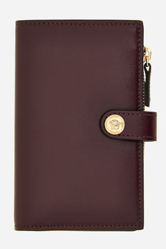 Icon Compact Wallet In Calf Leather