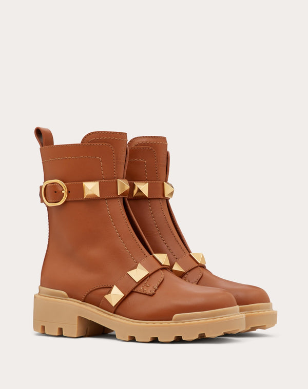 Combat Boot Roman Stud In Vitello 40Mm