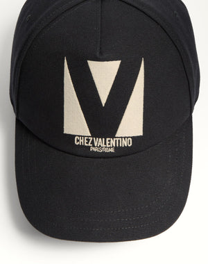 Cappello Baseball Chez Valentino In Cotone 