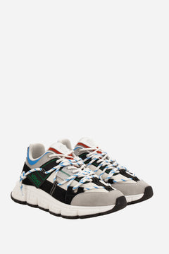 Urban Hike Sneaker In Split Leather-Fabric-Calf Leather