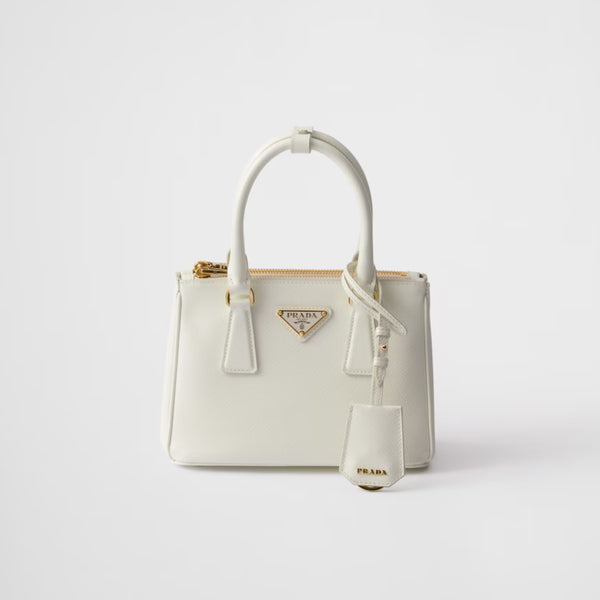 Galleria Mini Saffiano Vernice White