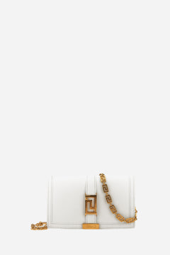 Greca Goddess Wallet On Chain In Calf Leather
