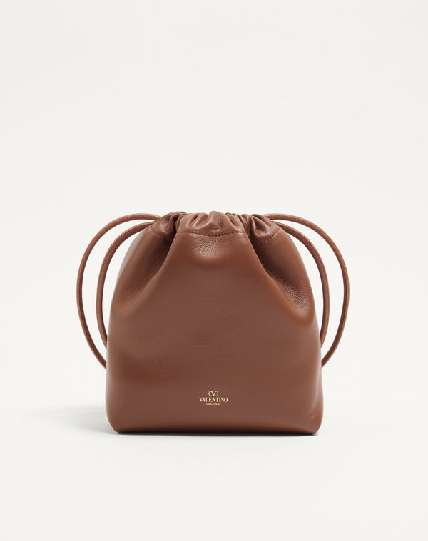 Mini Borsa A Sacchetto Vlogo Pouf In Nappa