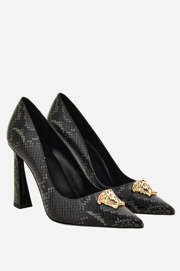 La Medusa Pump  In Printed Python Calf Leather