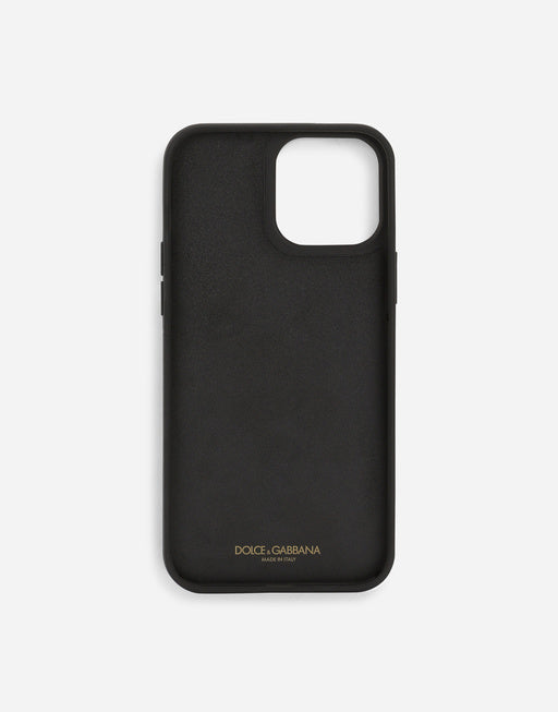 LEOPARD-PRINT POLISHED CALFSKIN IPHONE 14 PRO MAX COVER