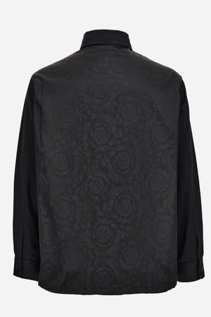 Blouson In Combo Fabrics Cotton Twill-Jacquard Light