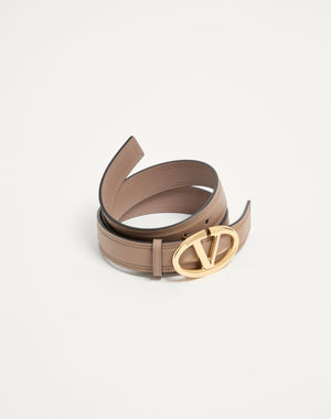 CINTURA VLOGO THE BOLD EDITION IN VITELLO LUCIDO 30 MM