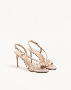 SANDALO ROCKSTUD IN VITELLO 85MM