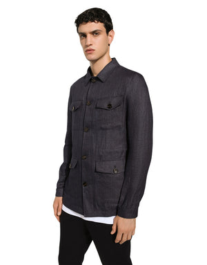 LINEN SAFARI JACKET