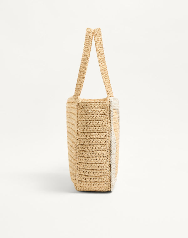 Borsa Shopping Grande Valentino Garavani Viva Superstar In Rafia