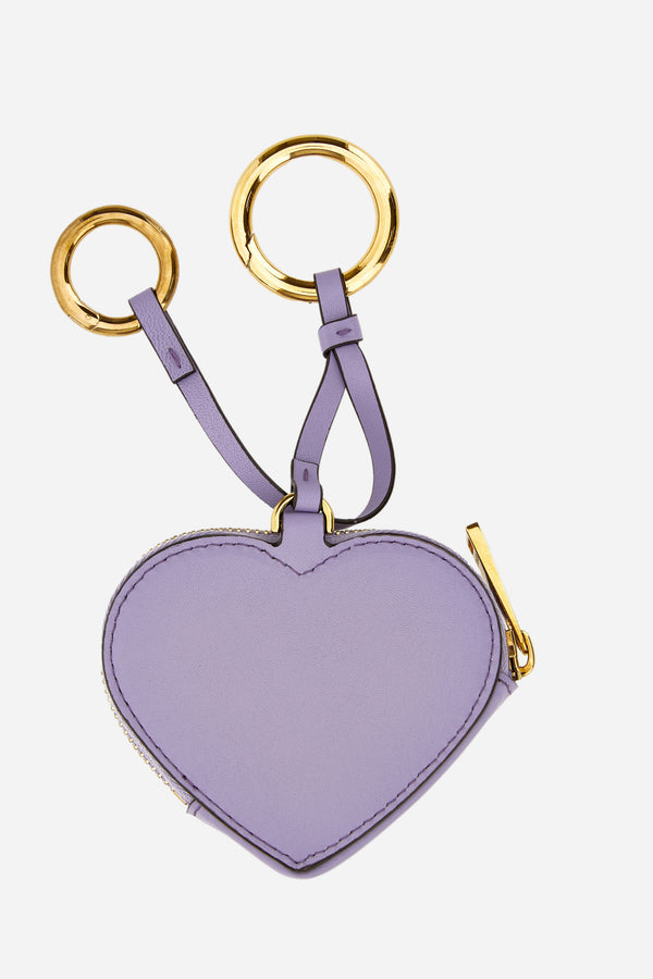 Versace Tag Coin Purse In Lamb Leather
