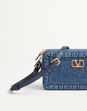 Mini Borsa A Tracolla Valentino Garavani Alltime In Denim