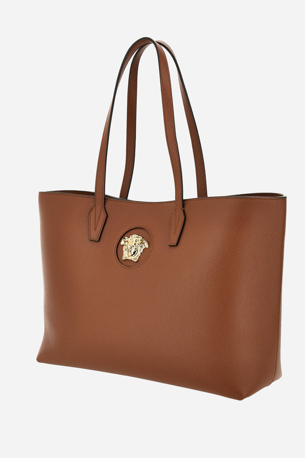 La Medusa Tote In Grainy Calf Leather