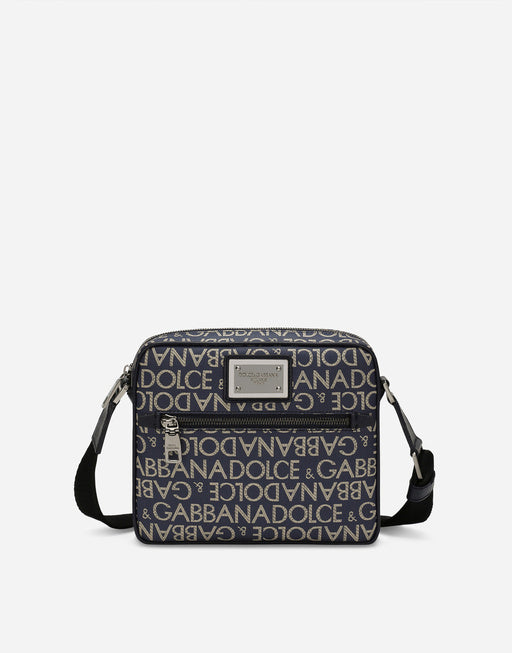 JACQUARD COATED CROSSBODY BAG