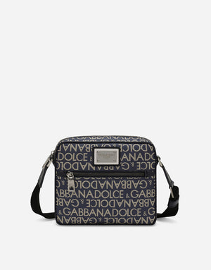 JACQUARD COATED CROSSBODY BAG