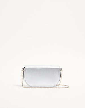 Pouch Con Catena Vlogo Walk In Nappa Metallizzata