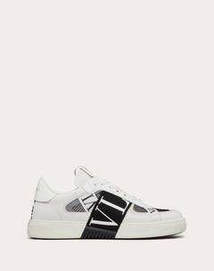 Sneaker Low-Top Vl7N In Vitello, Tessuto Rete E Nastri
